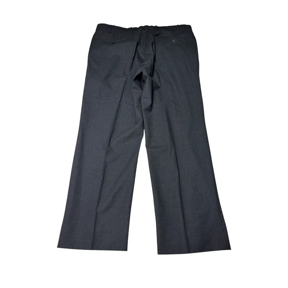 Brooks Brothers 346 Mens Wool Stretch Dress Pants Charcoal Grey W38 L29 73551027